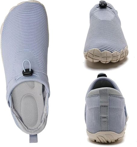WateLves Water Shoes Womens Mens - Comfortable Lightweight Striped Pattern Barefoot Shoes for Beach Swim Pool Yoga Boating Water Aerobics in Kuwait
