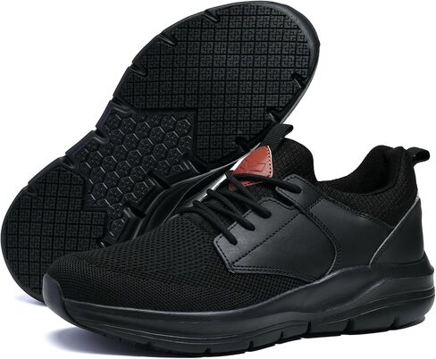 Mens Non Slip Work Shoes Water Resistant Walking Sneakers Food Service Chef Kitchen in Saudi Arabia