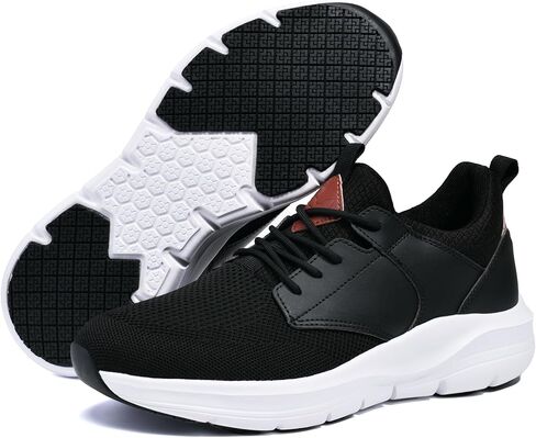 Mens Non Slip Work Shoes Water Resistant Walking Sneakers Food Service Chef Kitchen in Kuwait