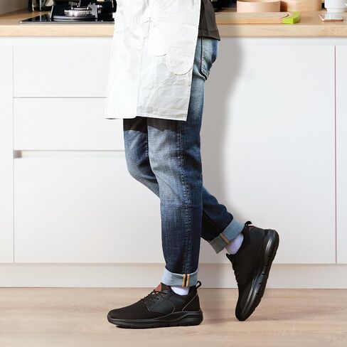Mens Non Slip Work Shoes Water Resistant Walking Sneakers Food Service Chef Kitchen in Saudi Arabia