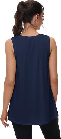 MAGCOMSEN Workout Tops for Women Sleeveless Lightweight Active Gym Yoga Shirts Athletic Running Tank Tops for Women in Saudi Arabia