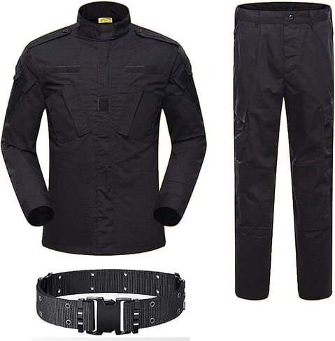 Military Tactical Mens Hunting Combat BDU Uniform Suit Shirt & Pants with Belt MC in Saudi Arabia