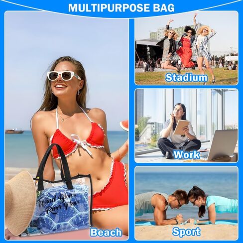 Beach Bag Travel Gifts for Women, 10 in 1 Beach Gifts Set for Beach Lovers, Vacation Travel Essentials Gift for Family Birthday Graduation Gift for Friends Mom Multipurpose Waterproof Travel Tote Bag in Saudi Arabia