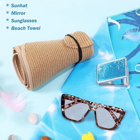 Beach Bag Travel Gifts for Women, 10 in 1 Beach Gifts Set for Beach Lovers, Vacation Travel Essentials Gift for Family Birthday Graduation Gift for Friends Mom Multipurpose Waterproof Travel Tote Bag in Saudi Arabia
