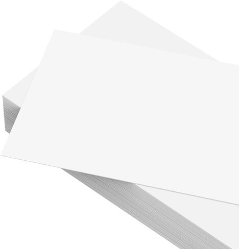Ruled Sentence Strips, Thick Paper - 80lb Cardstock 3 x 18 Inches, White, Pack of 100 - Ideal for Classrooms, Offices, or Homes in Kuwait