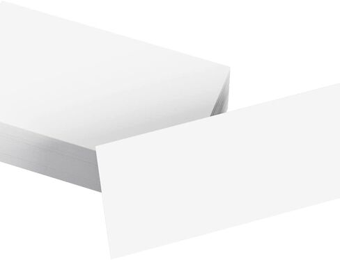Ruled Sentence Strips, Thick Paper - 80lb Cardstock 3 x 18 Inches, White, Pack of 100 - Ideal for Classrooms, Offices, or Homes in Kuwait