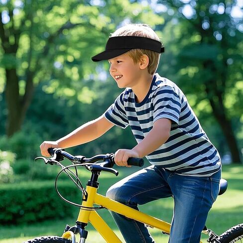 2 Pcs Kids Girls Boys Visor Sports Sun Visor Hats Adjustable Cotton Tennis Golf Visor Hat Beach Hat Baseball Cap in Kuwait