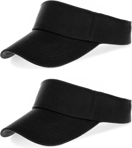 2 PCS Kids Girls Boys Visor Sports Sun Visor Hats قابلة للتعديل من القطن التنس غولف القبعة قبعة بيسبول قبعة البيسبول in Kuwait