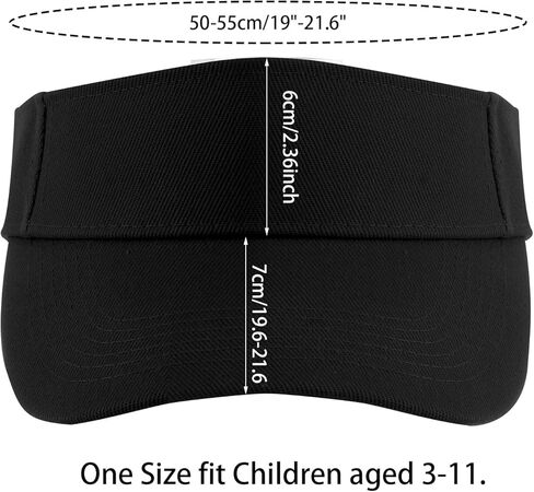 2 PCS Kids Girls Boys Visor Sports Sun Visor Hats قابلة للتعديل من القطن التنس غولف القبعة قبعة بيسبول قبعة البيسبول in Kuwait