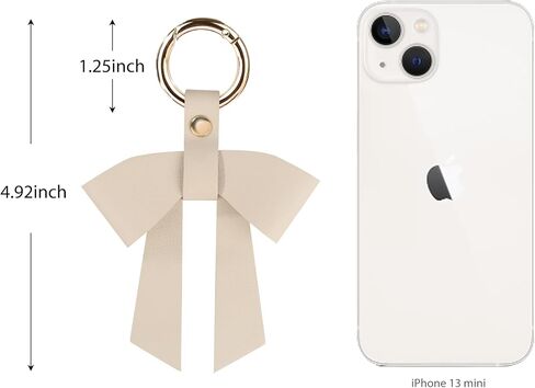 Leather Bow Charm for Bag Purse Handbag, Elegant Bow Keychain, Cute Bag Accessory in Kuwait