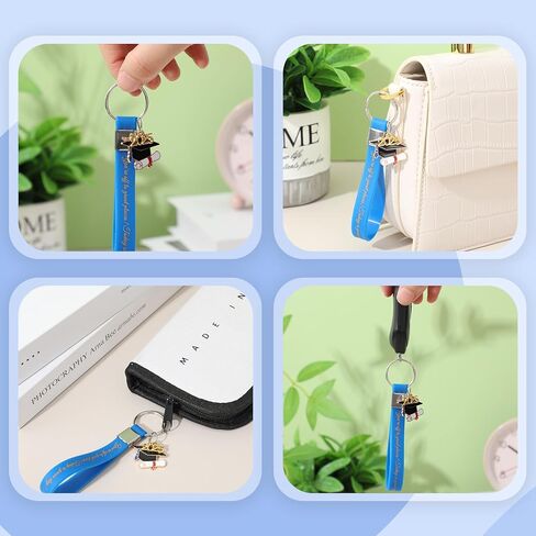 Quelay 24 Pcs 2026 Graduation Keychains for Her Him Silicone Inspirational Gifts Graduation Stuff for College Senior Students in Saudi Arabia
