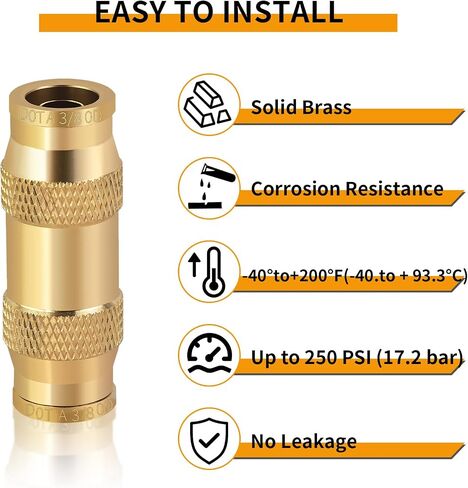 تجهيزات خط الفرامل MuHize - ترقية 1/8 "NPT إلى 3/8-24" محول ذكر موصل خط الفرامل مجموعة تركيبات مضيئة مقلوب لأنبوب خط الفرامل 3/16" (حزمة من 8) in Saudi Arabia