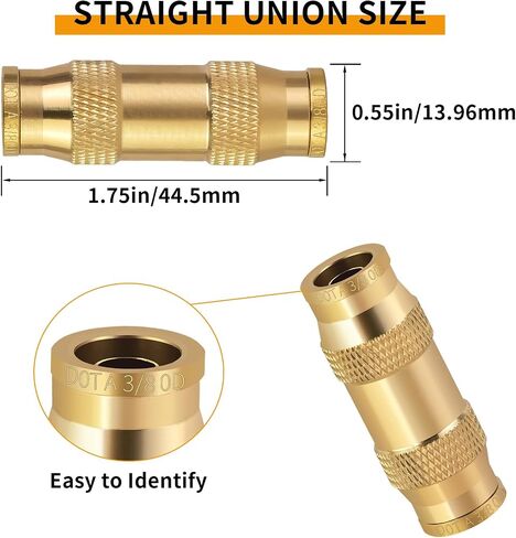 تجهيزات خط الفرامل MuHize - ترقية 1/8 "NPT إلى 3/8-24" محول ذكر موصل خط الفرامل مجموعة تركيبات مضيئة مقلوب لأنبوب خط الفرامل 3/16" (حزمة من 8) in Saudi Arabia