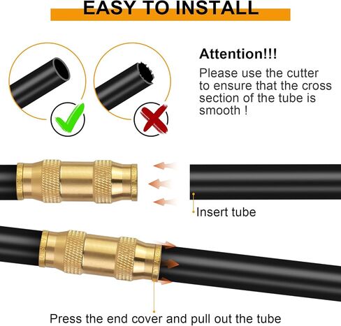 تجهيزات خط الفرامل MuHize - ترقية 1/8 "NPT إلى 3/8-24" محول ذكر موصل خط الفرامل مجموعة تركيبات مضيئة مقلوب لأنبوب خط الفرامل 3/16" (حزمة من 8) in Saudi Arabia