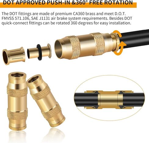 تجهيزات خط الفرامل MuHize - ترقية 1/8 "NPT إلى 3/8-24" محول ذكر موصل خط الفرامل مجموعة تركيبات مضيئة مقلوب لأنبوب خط الفرامل 3/16" (حزمة من 8) in Saudi Arabia