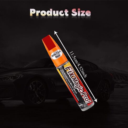 Touch Up Paint for Cars, Automotive Paint Scratch Repair, Two-In-One Car Touch Up Paint Fill Paint Pen, Car Accessories Scratch Remover Pen Universal for Scratch Repair Various Cars (Red) in Saudi Arabia