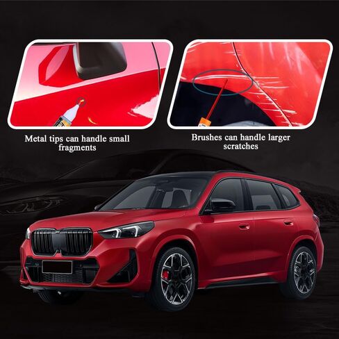 Touch Up Paint for Cars, Automotive Paint Scratch Repair, Two-In-One Car Touch Up Paint Fill Paint Pen, Car Accessories Scratch Remover Pen Universal for Scratch Repair Various Cars (Red) in Saudi Arabia
