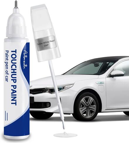 Snow White Pearl (SWP) تلمس الطلاء لصالح KIA-Exact Match-Chips و Nicks Car Paint Scratch Kit Pain Automotive Pain in Kuwait