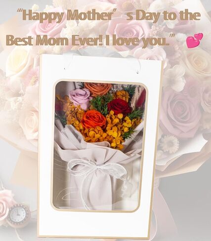 Flowers Bouquet Preserved Rose Flower For Her Valentines Mother Day Wedding Birthday Purple in Saudi Arabia