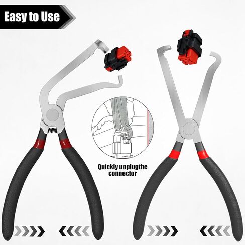 37960 Electrical Disconnect Pliers Electrical Connector Disconnect Pliers Long Spark Plug Disassembly Pliers Tear Down Air Flow Sensors Automotive Tools for Push-In Plugs in Kuwait