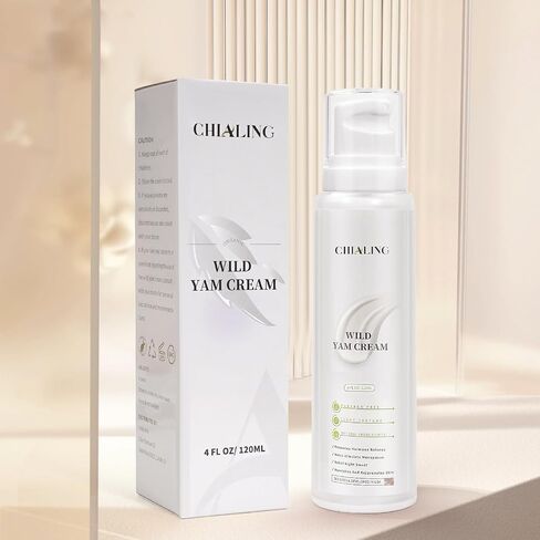 Chialing Wild Yam Cream, Wild Yam Cream For Hormone Balance | Natural Wild Yam Feminine Balancing Cream | Relieve Premenstrual Syndrome & Menopausal Symptom & Moisturizing - Made In USA - 4 oz in Saudi Arabia