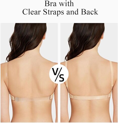 حمالة صدرية عارية للنساء من YBCG مع أشرطة خلفية واضحة تراجع قابلة للتحويل مسببة لأعلى إضافة كوب من حمالات الصدر المنخفضة للنساء للنساء in Kuwait