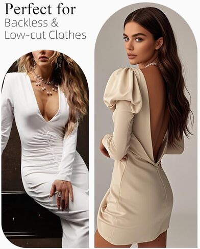 حمالة صدرية عارية للنساء من YBCG مع أشرطة خلفية واضحة تراجع قابلة للتحويل مسببة لأعلى إضافة كوب من حمالات الصدر المنخفضة للنساء للنساء in Kuwait