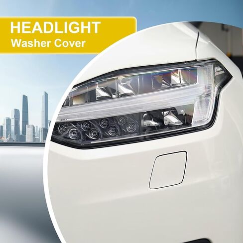 Car Front Bumper Headlight Washer Cover Compatible with Volvo XC90 2016-2022 Headlight Washer Nozzles Cover 39825447 39825430 Water Spray Cover Black Right Passenger Side in Saudi Arabia