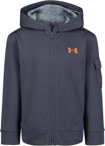 سترة بغطاء رأس بطباعة FILL من Under Armour، باللون الأزرق التقني، 5 in Saudi Arabia