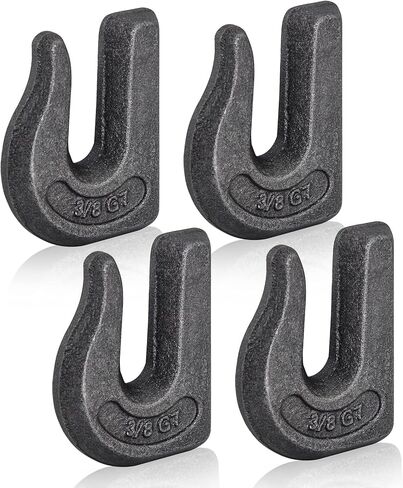 Weld-on Grab Chain Hook 3/8-in Heavy Duty Tow Hook G70 Forged Steel Tractor Hook Weldable for Car, Truck,SUV, RV,UTV,Tractors (2Pcs) in Kuwait
