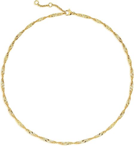 Loyata 14k قلادة قلادة مطلية بالذهب ، قلادة سلسلة متسلسلات ، قلادة هامسا ، قلادة يدوية للنساء ، قلادة يدوية للنساء. in Kuwait