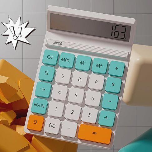 آلة حاسبة مكتبية مكونة من 12 رقمًا مع شاشة LCD كبيرة وزر حساس، للمنزل والمكتب والمدرسة والفصل والأعمال، و4 آلات حاسبة أساسية صغيرة للمكتب in Kuwait