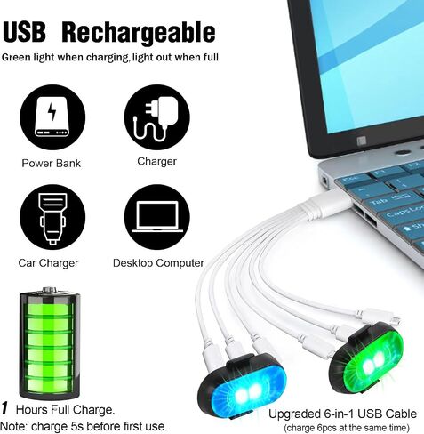 4 قطع أضواء LED ستروب لاسلكية مع جهاز تحكم عن بعد، 8 ألوان قابلة للشحن أضواء LED مضادة للتصادمات LED أضواء تحذير للطوارئ للسيارة والدراجة النارية والطائرات بدون طيار in Saudi Arabia
