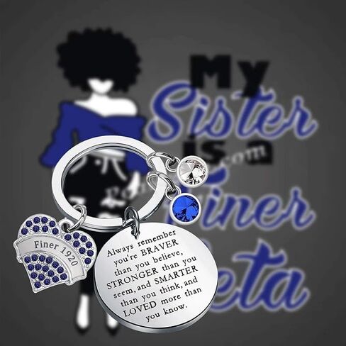 WSNANG Finer Women Keychain Greek Sorority Gift in Saudi Arabia