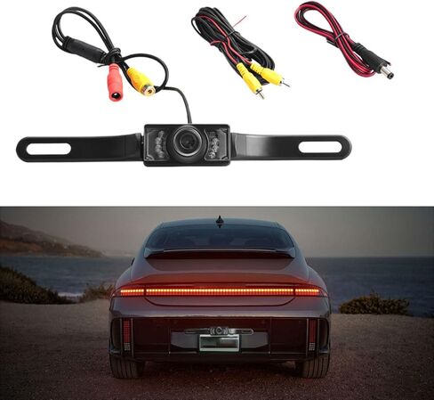 Car License Plate Backup Camera, 170-degree Wide-Angle Rear View Camera, 8 LED Lights Infrared HD Night Vision Camera, Waterproof License Plate Car Reversing Camera in Saudi Arabia