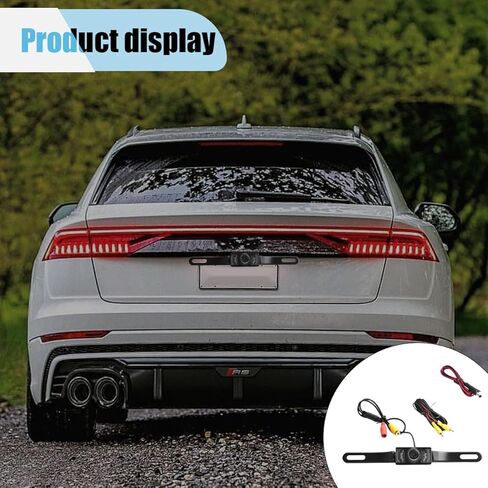 Car License Plate Backup Camera, 170-degree Wide-Angle Rear View Camera, 8 LED Lights Infrared HD Night Vision Camera, Waterproof License Plate Car Reversing Camera in Saudi Arabia