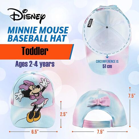 Disney Minnie Mouse Girls Baseball Cap - قوس متصل بالظهر in Saudi Arabia