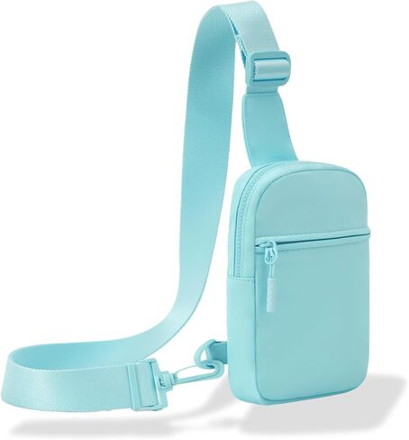 حقيبة حبال Forzarocket Ultralight مع حزام طويل 70 "-حقيبة كروس صغيرة ث/حزام ممتد-النساء رجال فاني حزمة مع الجيب المضاد للسرقة-سستة دائمة ثنائية الاتجاه-السفر وحجم رمادي فاتح ، رمادي فاتح in Kuwait