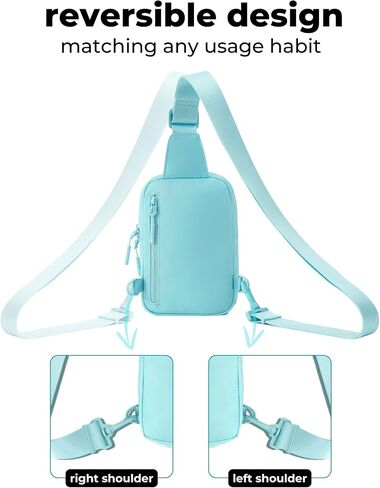 حقيبة حبال Forzarocket Ultralight مع حزام طويل 70 "-حقيبة كروس صغيرة ث/حزام ممتد-النساء رجال فاني حزمة مع الجيب المضاد للسرقة-سستة دائمة ثنائية الاتجاه-السفر وحجم رمادي فاتح ، رمادي فاتح in Kuwait