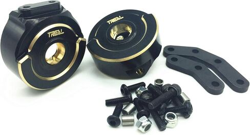 Treal Brass Front Steering Blocks Knuckles(2) for Element Enduro Sendero and Trailrunner IFS (Black) in Saudi Arabia