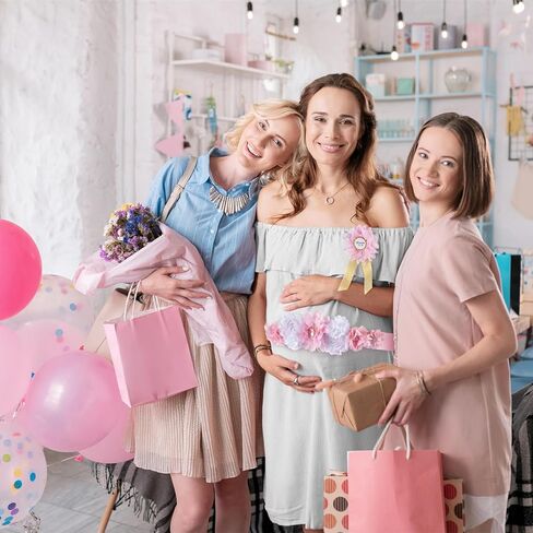 Mommy To Be Sash - Baby Shower Sash for Mommy Satin Ribbon Belly Band for Wedding Pregnant Baby Shower Party Photoshoot (Blue) in Kuwait