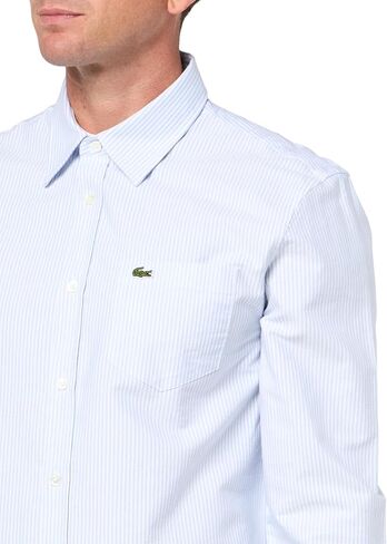 Lacoste Men's Striped Oxford Cotton Shirt with Pocket in Saudi Arabia