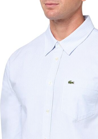 Lacoste Men's Striped Oxford Cotton Shirt with Pocket in Saudi Arabia