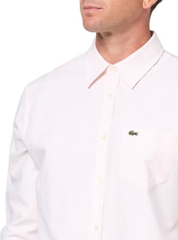 Lacoste Men's Striped Oxford Cotton Shirt with Pocket in Saudi Arabia