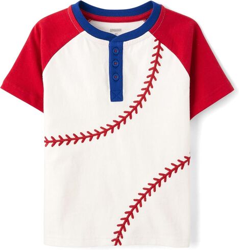 Gymboree Boys and Toddler Short Sleeve Henley Top in Saudi Arabia