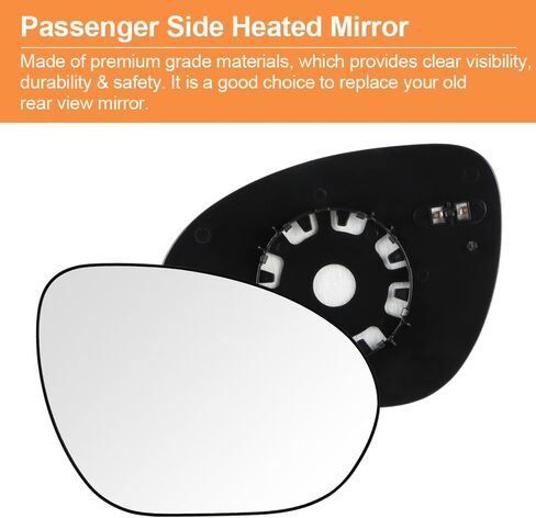 Senzeal Side Side Side Plansed Mirror Glass بديل لـ Nissan Cube 2009-2014 Nissan Juke 2011-2014 (الجانب الأيمن) in Saudi Arabia