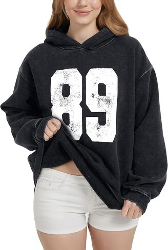 FAIABLE Oversized Hoodies for Women Acid Washed Graphic Women's Fashion Hoodies Sweatshirts Y2k Sweater Preppy for College in Kuwait