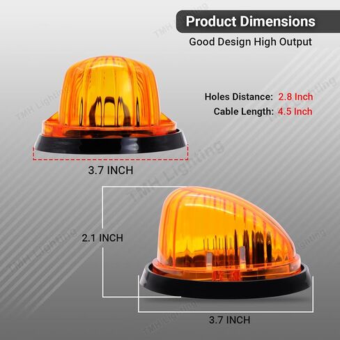 TMH 5 PCS 3.3 بوصة عدسة مدخنة + T10 AMBER LED Marker Marker Lights for C/K Chevrolet K30 Pickup Dialy K10 K20 Suburban C10 Pickup K5 Blazer C70 C60 C50 1969-1987 in Kuwait