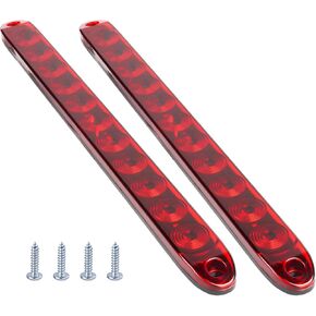 LIGBT 2PCS 16INCH RED TRAILER LIGHT BAR 16 '' LED TRAILER PARK Stop Stop Stop Compt Turn Light Brake Light IP67 BAR