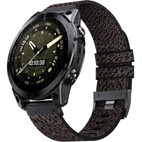 22mm Nylon Quick Fit Watch Band for Garmin Fenix 7/Fenix 6/Fenix 5/Fenix 8 47mm Watch Band for Garmin Watch Forerunner 965 955 935 945 745 Soft Strap for Men